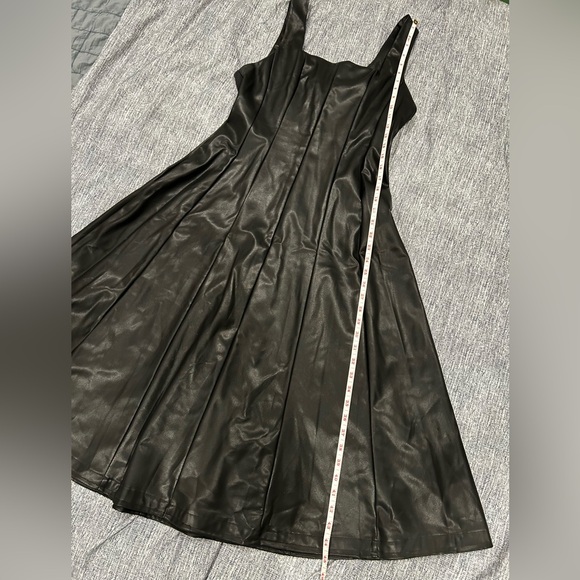 Fate Black Faux Leather Dress - Picture 9 of 11